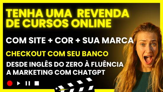 plataforma com cursos inclusos